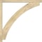 Ekena Millwork Thorton Block Rough Sawn Bracket w/ Offset Brace, Douglas Fir, 4"W x 40"D x 40"H BKT0402X40X40THR05RDF - alternate 2
